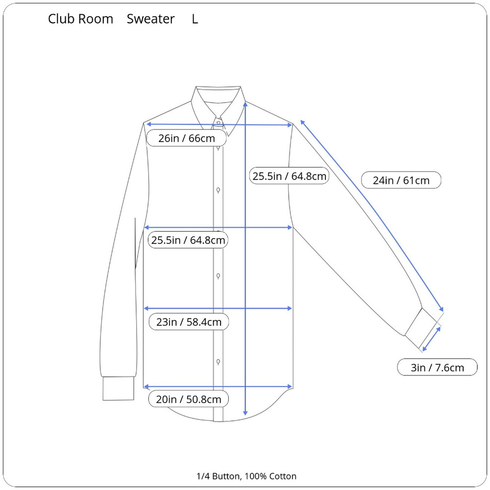 VTG Club Room 1/4 Button Sweater 100% Cotton Large - Picture 7 of 7